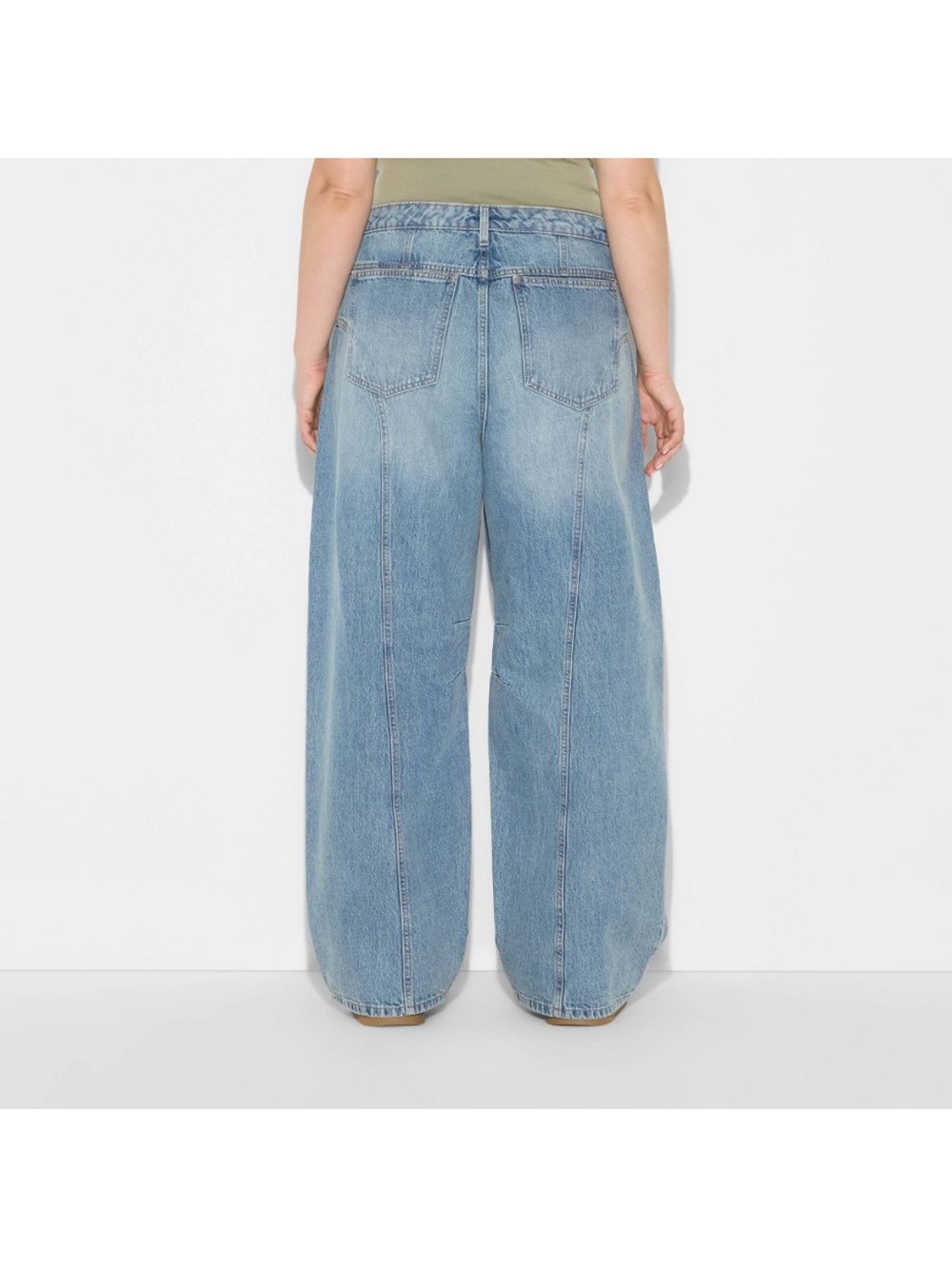 Target Wild Fable Mid Rise Barrel Leg Women’s Jeans - Picture 4 of 4